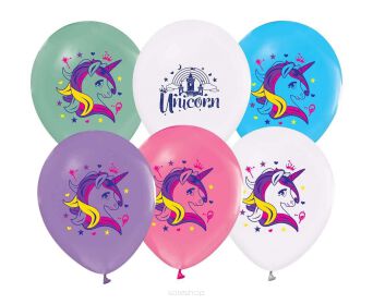 BALONY JEDNOROŻEC 12" 5 SZT [10] 0683