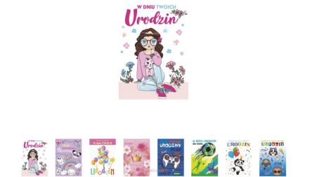 KARTKA URODZINY BROKAT DZIECIĘCE CHŁ/DZE (25) 7912