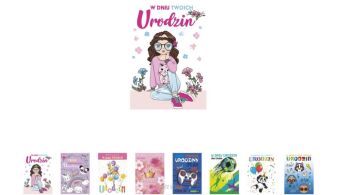 KARTKA URODZINY BROKAT DZIECIĘCE CHŁ/DZE (25) 7912