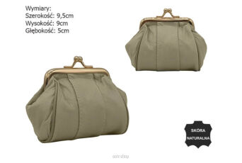 PORTMONETKA SKÓRZANA 662-3858 BEIGE 3858 NN