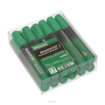 MARKER OKRĄGŁY NIEZMAZYWALNY ZIELONY [12] 3466