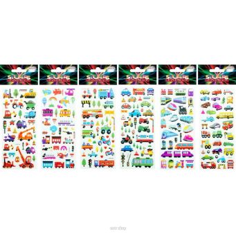 NAKLEJKI POJAZDY 9,5x20,5 CM 5350 NN