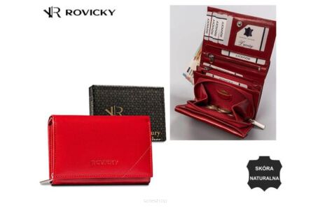 PORTFEL DAMSKI SKÓRA R-RD-38-GCL RED 9107 NN