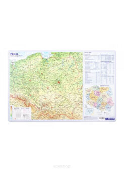PODKŁADKA NA BIURKO 3W MAPA POLSKI 0352 