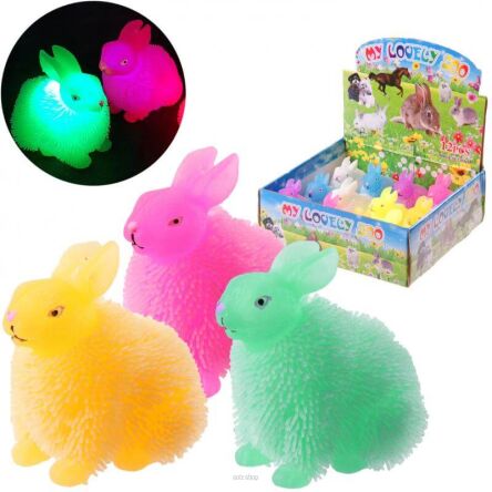KRÓLIK MIĘKKI SQUISHY ŚWIECĄCY 8 CM (12) 5273