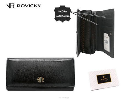 PORTFEL DAMSKI SKÓRA RPX-20A-ML BLACK 7844 NN