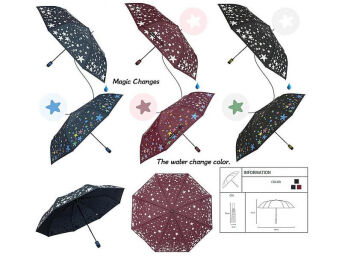 PARASOL SKŁADANY AUTOMAT GWIAZDA ZMIENIA KOL 0762 
