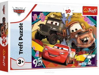 TREFL PUZZLE 30 ROZPĘDZONE SAMOCHODY CARS 2934 NN