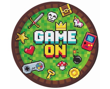 TALERZYKI PAPIEROWE GAME ON 23 CM (6) 0286