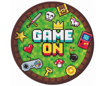 TALERZYKI PAPIEROWE GAME ON 23 CM (6) 0286
