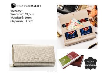 PORTFEL DAMSKI SKÓRA PTN 42100-SRB BEIGE 7365 NN