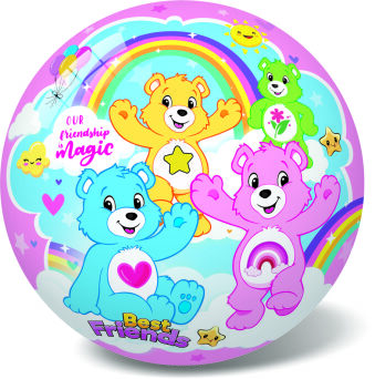 PIŁKA GUMOWA TĘCZOWE MISIE 23 CM 3197