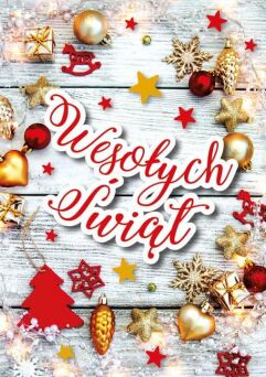 KARTKA BN WESOŁYCH ŚWIĄT OZDOBY ŚWIĄTECZNE 1641 NN