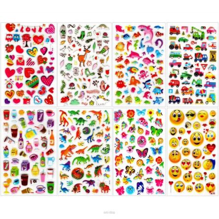 NAKLEJKI MIX 16X27 CM 9645