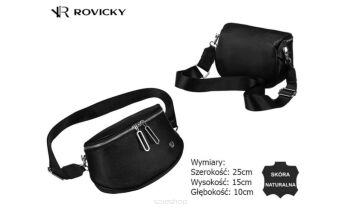SASZETKA NERKA SKÓRA R-WB-J01 BLACK 8740 NN