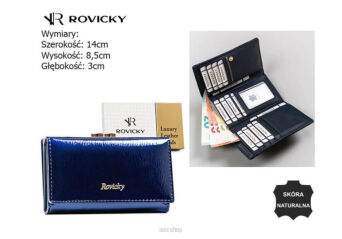 PORTFEL DAMSKI SKÓRZANY RH-23-1-SH BLUE 8162 NN