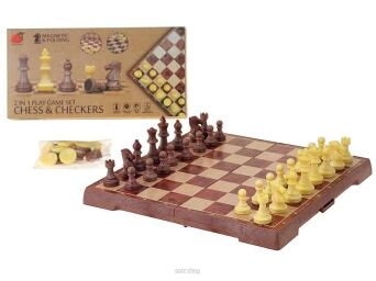 SZACHY WARCABY MAGNETYCZNE 19X10 CM 1161