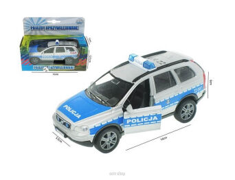 AUTO POLICJA VOLVO 13 CM ŚW. DŹW. PUD. 9668 NN