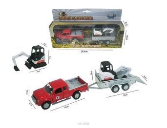 AUTO LAWETA SUV Z PRZYCZ I KOPARKĄ 29X16 CM 0794