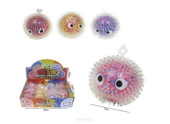 PIŁKA KOLOROWA Z KOLCAMI ZE ŚW. 7 CM (12) 6084 
