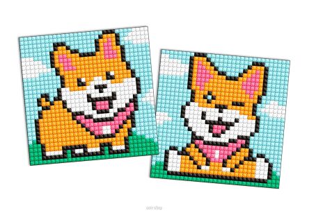 MOZAIKA DIAMENTOWA ZABAWNE PSY 9x9 CM 9622