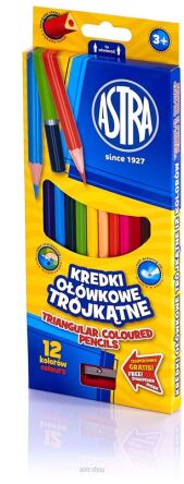 KREDKI OŁ TRÓJKĄTNE 12 KOL ASTRA 0443 NN