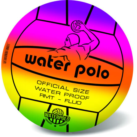 PIŁKA GUMOWA TĘCZOWA WATER POLO DELUX 23 CM 1182