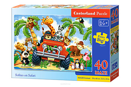 CASTOR PUZZLE 40 MAXI SOFTIES ON SAFARI 0131