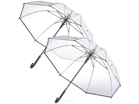 PARASOL LASKA PRZEZROCZ CZARNA LAMÓWKA 85 CM 4781