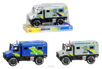 AUTO CIĘŻARÓWKA POLICJA NAPĘD 21X12 CM 1708