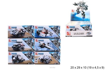 KLOCKI SLUBAN POJAZDY POLICJA 6 RODZ. (6) 2536