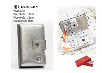 PORTFEL DAMSKI EKO R-POR-02-HRH SILVER 3433 NN