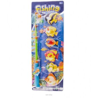 ŁOWIENIE RYBKI 6 SZT Z WĘDKĄ 52X19 CM 1288