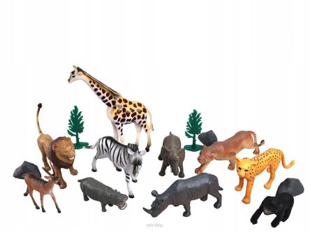 ZWIERZĘTA SAFARI ANIMAL PLANE 15 SZT 30X23 4770 NN