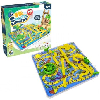 GRA WĘŻE I DRABINY 3D 32X32 CM 0831