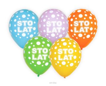 BALONY STO LAT 12" 5 SZT [10] 3911
