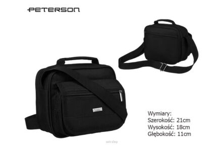 TORBA MĘSKA PTN 6523-5758 BLACK 5758 NN