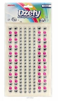DŻETY RÓŻOWE PEREŁKI 160 SZT 5568