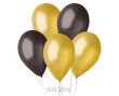BALONY METAL ZŁOTE CZARNE 10