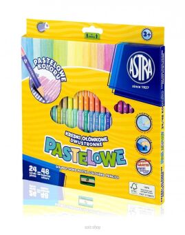 KREDKI OŁ TRÓJKĄT 24/48 PASTEL ASTRA 8122 NN
