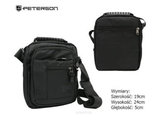 TORBA MĘSKA EKO PTN 99034 BLACK 6878 NN
