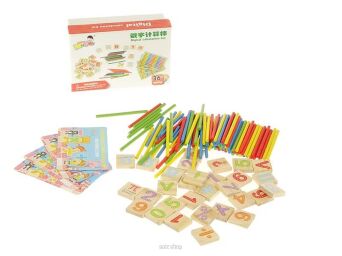 ZESTAW DO NAUKI LICZENIA PATYCZKI 15X10 CM 1794