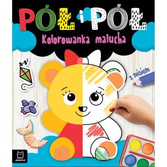 PÓŁ NA PÓŁ KOLORWANKA MALUCHA Z MISIEM 8833