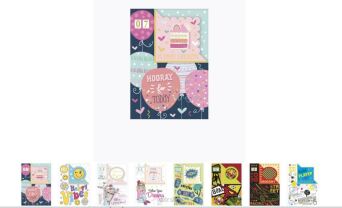 KARTKA URODZINY DZIECI Z CYFRĄ WYMIENNĄ (25) 5802