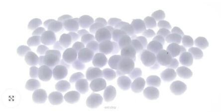 POMPONY BIAŁE 10 mm 5490 