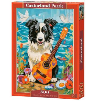 CASTOR PUZZLE 500 COLLIE GUITAR AND THE SEA 4008