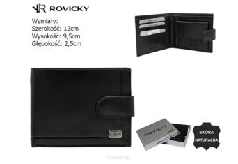 PORTFLE MĘSKI SKÓRA CPR-2020L-NBAR BLACK 5526 NN