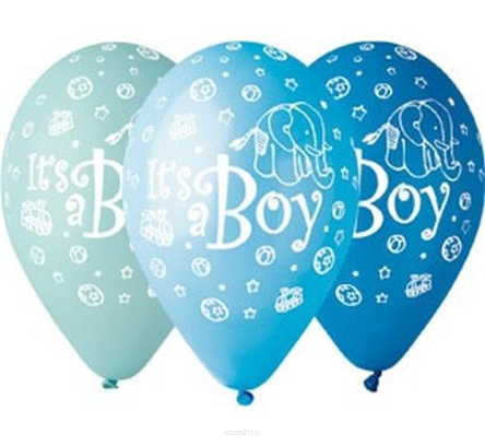 BALONY PREMIUM IT'S A BOY 5 SZT 7399