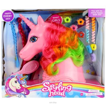 GŁOWA JEDNOROŻCA DO CZESANIA 30X27 CM 8878 NN