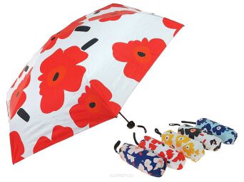 PARASOL SKŁADANY DUŻE KWIATY DŁ 50 / ŚR 89 CM 7360